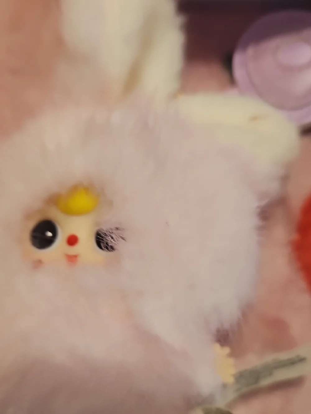 Plush Bunny Keychain - Pink